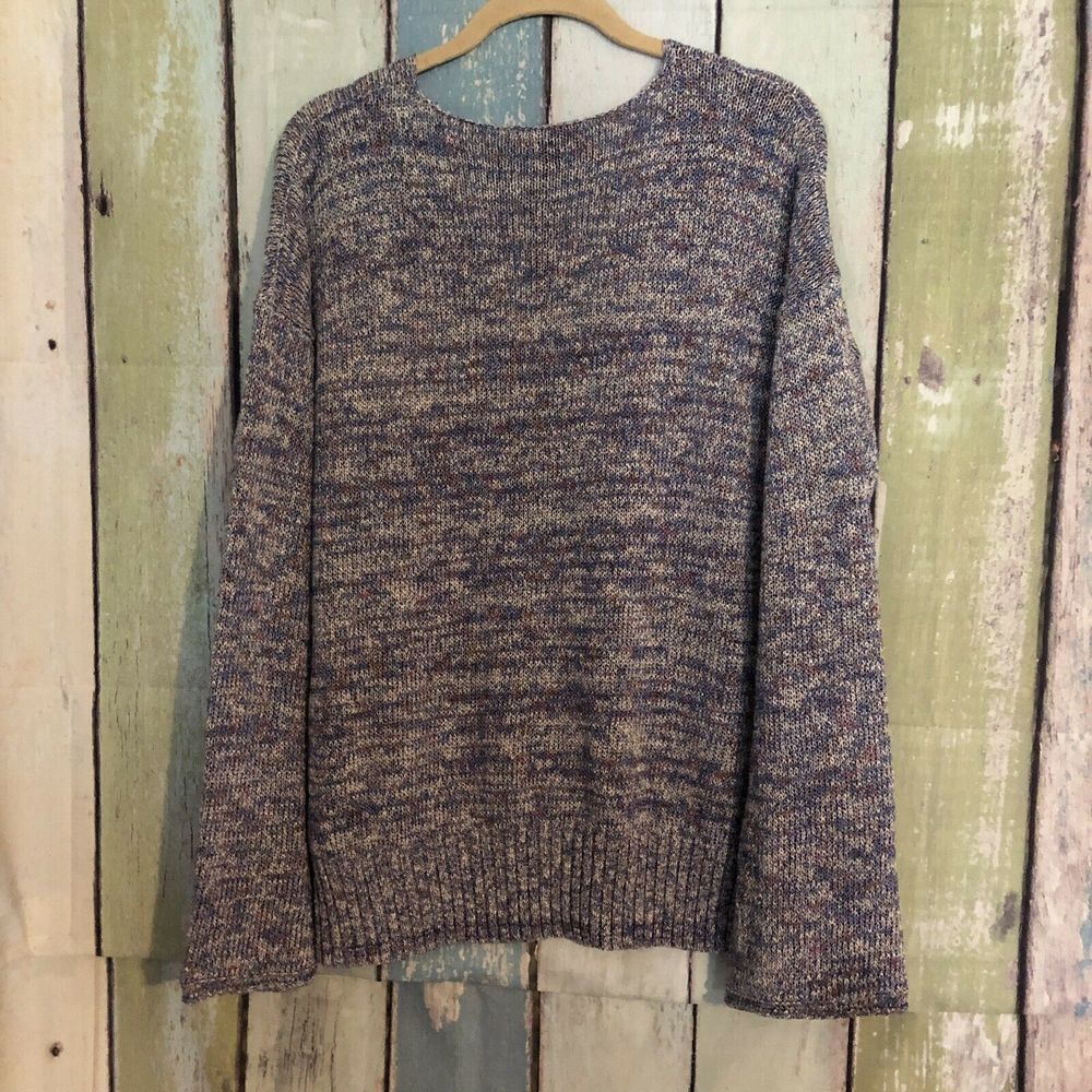 J. Crew Women’s Sweater Flared Sleeve Marled - Picture 6 of 8